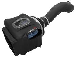 Air Intake Kit, Momentum GT Pro 5R, Polyethylene Tube, Black, Cotton Gauze Filter, Blue, Cadillac, Chevy, GMC, 4.8L, 5.3L, 6.0L, Kit