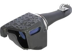 Air Intake Kit, Momentum GT Pro 5R, Polyethylene Tube, Black, Cotton Gauze Filter, Blue, Jeep, 3.6L, Kit