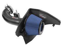 Air Intake Kit, Track Series, Carbon Fiber Tube, Pro 5R Cotton Gauze Filter, Blue, Chevrolet, 6.2L, Kit
