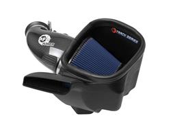 Air Intake Kits, Track Series Carbon Fiber Pro 5R, Oiled, Carbon Fiber Tube, Blue Cotton Gauze Filter, Dodge, Jeep, 6.4L, Each