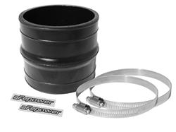 Tubing Coupler, Hump, 4.00 in., Black, Silicon, Each