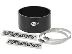 Tubing Couplers, Straight, Silicone, Black, 4.00 in. Inlet/Outlet Diameter, 2.00 in. Length, Each