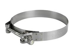 Hose Clamps, T-bolt Style, Stainless Steel, Natural, 4.563 in. to 4.875 in. Hose O.D., Each