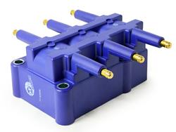 Ignition Coil, SCORCHER High-Performance, Coil Pack Style, Male/HEI, Rectangular, Blue, Chrysler, Dodge, Jeep, Each