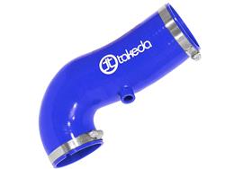 Air Intake Tube, Silicone, Replaces OEM Accordion Style Tube, 90 Degree Bend, 3.000 in., Blue, Each