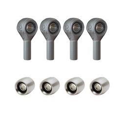 Suspension System, R-Joint 8 Pack - Weld-On. Includes 4 RH Threaded R-Joints and 4 weld on R-Joints.