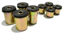 Control Arm Bushings, StreetGRIP, Front, Delrin, Black, Chevy, Kit