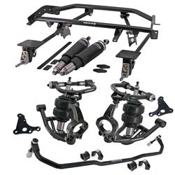 Suspension Kits, RideTech, HQ Air System, 1967-1969 GM F-Body, Hub Spindles, 4-Link Suspension, with Hardware, Chevy, Pontiac, Camaro, Firebird, Kit