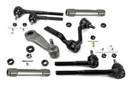 Steering Rebuild Kits, Inner and Outer Tie Rods, Billet Adjuster Sleeves, Pitman Arm, Idler Arm, Models with Power Steering, Chevy, Kit