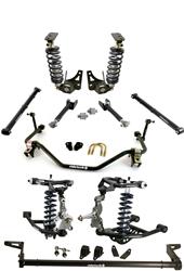 Suspension System, TQ CoilOver System 64-67 GM A Body. Includes front & rear TQ Series CoilOvers, front upper & lower StrongArms, rear upper & lower