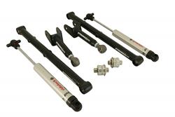 Rear TruLink System for 1968-1972 GM "A" Body. Includes upper and lower trailing arms, Press in R-Joints and HQ Shocks.