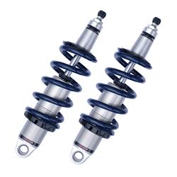 Coilover Shocks, HQ, Front, Monotube, Aluminum, Clear Anodized, Springs, Chevy, Pontiac, Pair