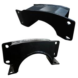 Flip Kit Brackets, C-Notch Kit, StreetGRIP C-Notch Brackets, Steel, Black Powdercoat, Chevy, GMC, Pair