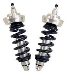 Coilover Kit, HQ, Front, Monotube, Aluminum, Clear Anodized, 850 lbs./in., Blue Powdercoated, Chevy, GMC, Pair