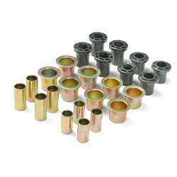 Control Arm Bushings, Delrin®, Black, Front Upper and Lower, Chevrolet, Set of 8