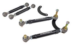 Trailing Arms, Rear, Black Powdercoated, R-Joints, Hardware, Chevrolet, Corvette, Kit