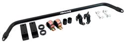 Sway Bar, MUSCLEbar, Hollow, Steel, 0.25 in. Wall Thickness, Black Powdercoated, Front, 1.25 in. Diameter, Chevy, Kit