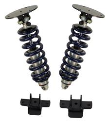 Coilover Shocks, HQ, Front, Monotube, Aluminum, Clear Anodized, Springs, Chevy, GMC, Pair