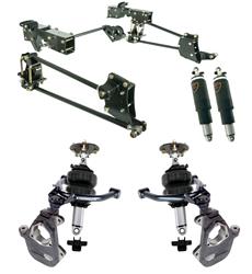 Suspension Kits, HQ Complete Lowering Air Suspension Kit, 4 in Front 6 in. Rear Hardware, Chevy, Each