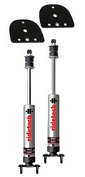 Shocks and Struts. Street Grip HQ Series, Upper/Lower Mounts, Stock Height, Upper and Lower Stud Mount, Ford, Pair