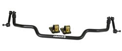 Sway Bar, MUSCLEbar, Solid, Steel, Black Powdercoated, Front, 1 1/8 in. Diameter, Ford, Kit