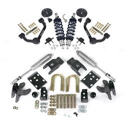 Suspension Lowering System, Front 3.00 in. Drop Coilover, Rear 5.50 in. Drop Flip Bracket, HQ Series Rear Shocks, RWD, Ford F-150, Kit