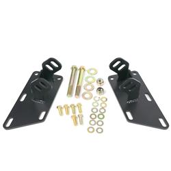 Engine Mount Brackets, Steel, Black, Ford, Chevy Small Block, Chevy Big Block, LS, Pair