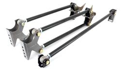 Four Link, Parallel, Diagonal Link, Shock Mounts, R-Joint, Steel, Black Powdercoated, Kit