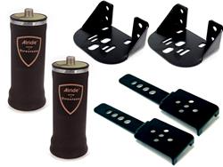 Air Spring Helper Kits, AIRoverLeaf Systems, 2,000 lb. Air Springs and Side Frame Brackets, for Use with 2.5 in. Wide Leaf Springs, Rear, Kit