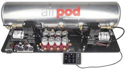 Suspension Control System, AirPod, RidePro E5, 5-Gallon Tank, Dual Compressor, 3/8 in. Big Red High-Flow Valve, Digital 4-Corner Readout, 12 V, Kit