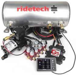 Suspension Control System, RidePro E5, 3-Gallon Tank, Single Compressor, 1/4 in. Valve, Digital 4-Corner Readout, 12 V, Kit