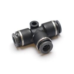Air Hose Fitting, Tee, 3/8 in., Tee, Push To Connect, Plastic, Each