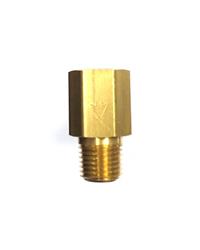 Check Valve, Air, Straight, Brass, Natural, 1/4 in. NPT Female Threads, 1/4 in. NPT Male Threads, Each