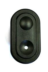 Switch, Rocker, Momentary, White Lighted, Plastic, Black, Use with RideTech Analog Panel, Each