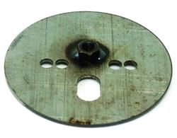 Air Spring Pattern Plate, 7/16 in Nut, Centered, Mild Steel, Each