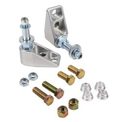 Shock Mounts, Billet Shockwave, Rear Lower, Aluminum, Natural, Pair