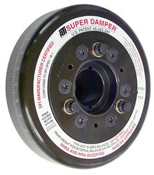 Harmonic Balancer, Super Damper, Internal Balance, Dual Keyway, Steel, Black, Chevy, 396, 402, 427, Each