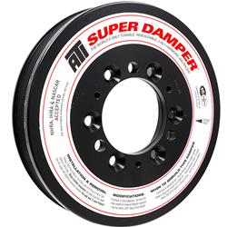 Harmonic Balancer, Shell, Super Damper Standard, Internal Engine Balance, Aluminum, Black Zinc Chromate, SFI 18.1, Each