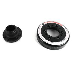 Harmonic Balancer, Super Damper, Internal Balance, Aluminum, Steel, Black, Chevy, LS with 1.483 in. Snout, Each