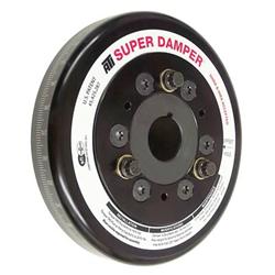Harmonic Balancer, Super Damper, Internal Balance, Aluminum/Steel, Black, Chevrolet, 6.2L, 7.0L, Each