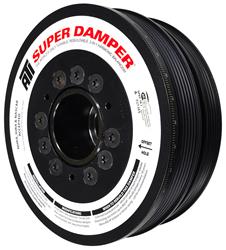 Harmonic Balancer, Super Damper, Internal Balance, Aluminum/Steel, Black, Chevy, 5.7L, Each
