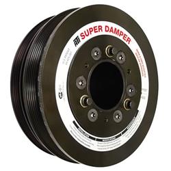 Harmonic Balancer, Super Damper, Internal Balance, Steel, Black, Chevy, 4.8L, 5.3L, 6.0L, Each