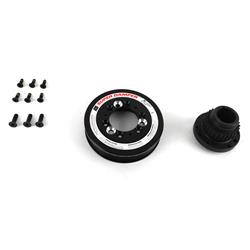 Harmonic Balancer, Super Damper, Internal Balance, Aluminum, Black, Chevy, 5.7L, Each