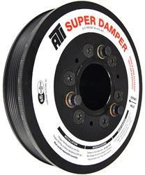 Harmonic Balancer, Serpentine, Internal Balance, Aluminum/Steel, Black, SFI 18.1, Chevy, Pontiac, 5.7L LS