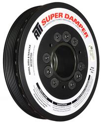 Harmonic Balancer, Serpentine, Internal Balance, Aluminum/Steel, Black, SFI 18.1, Chevy, Pontiac, Each
