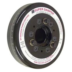 Harmonic Balancer, Super Damper, Internal Balance, Aluminum, Black, Chevy, Small Block, Each