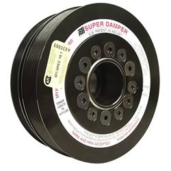 Harmonic Balancer, Super Damper, Internal Balance, Steel, Black, Chevy, LS, Each