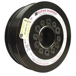 Harmonic Balancer, Super Damper, Internal Balance, Aluminum, Black, 7.530 in., Chevy, Pontiac, 5.7L