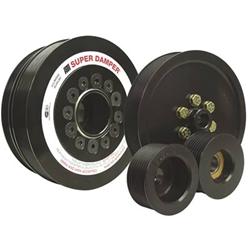 Harmonic Balancer, Super Damper, Internal Balance, Steel, Black, Chevy, 5.7L, Each