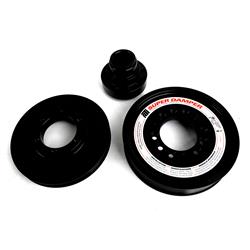 Harmonic Balancer, Super Damper Supercharged, Internal Balance, 7.530 in. O.D., Aluminum, Black Zinc Chromate, Elastomer Construction, Chevy, LS, Each